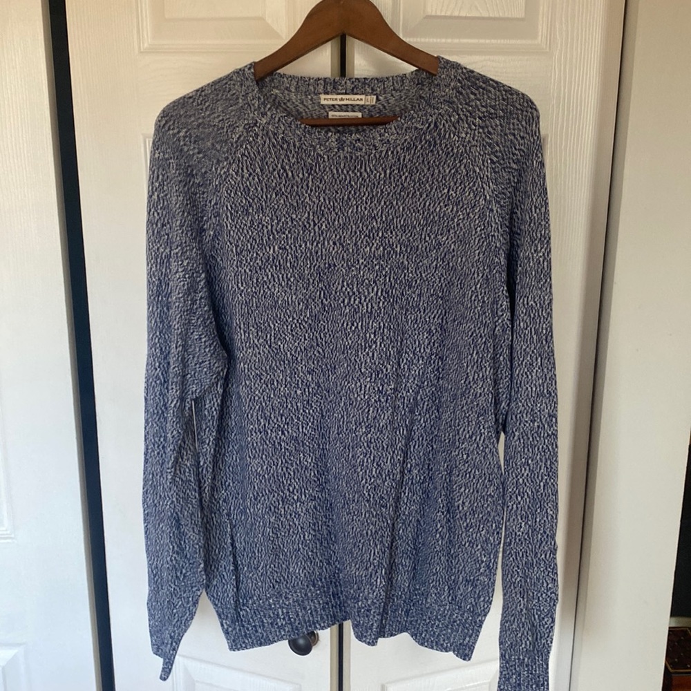 Peter Millar mens sweater linen/cotton blend size Large